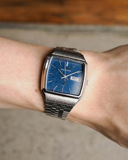 Seiko King Quartz Blue TV Dial