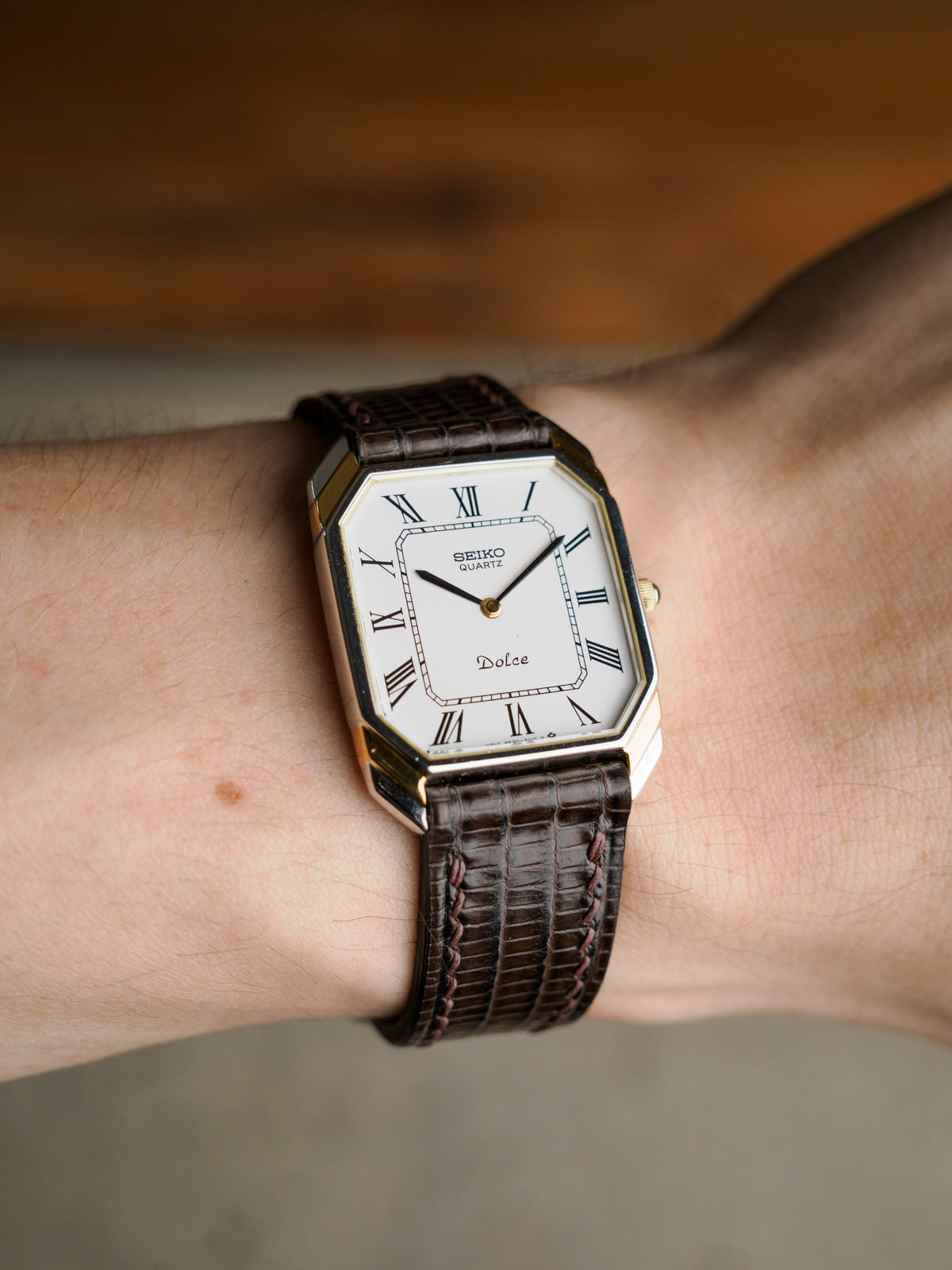 Seiko Dolce Two-Tone with Stepped Case