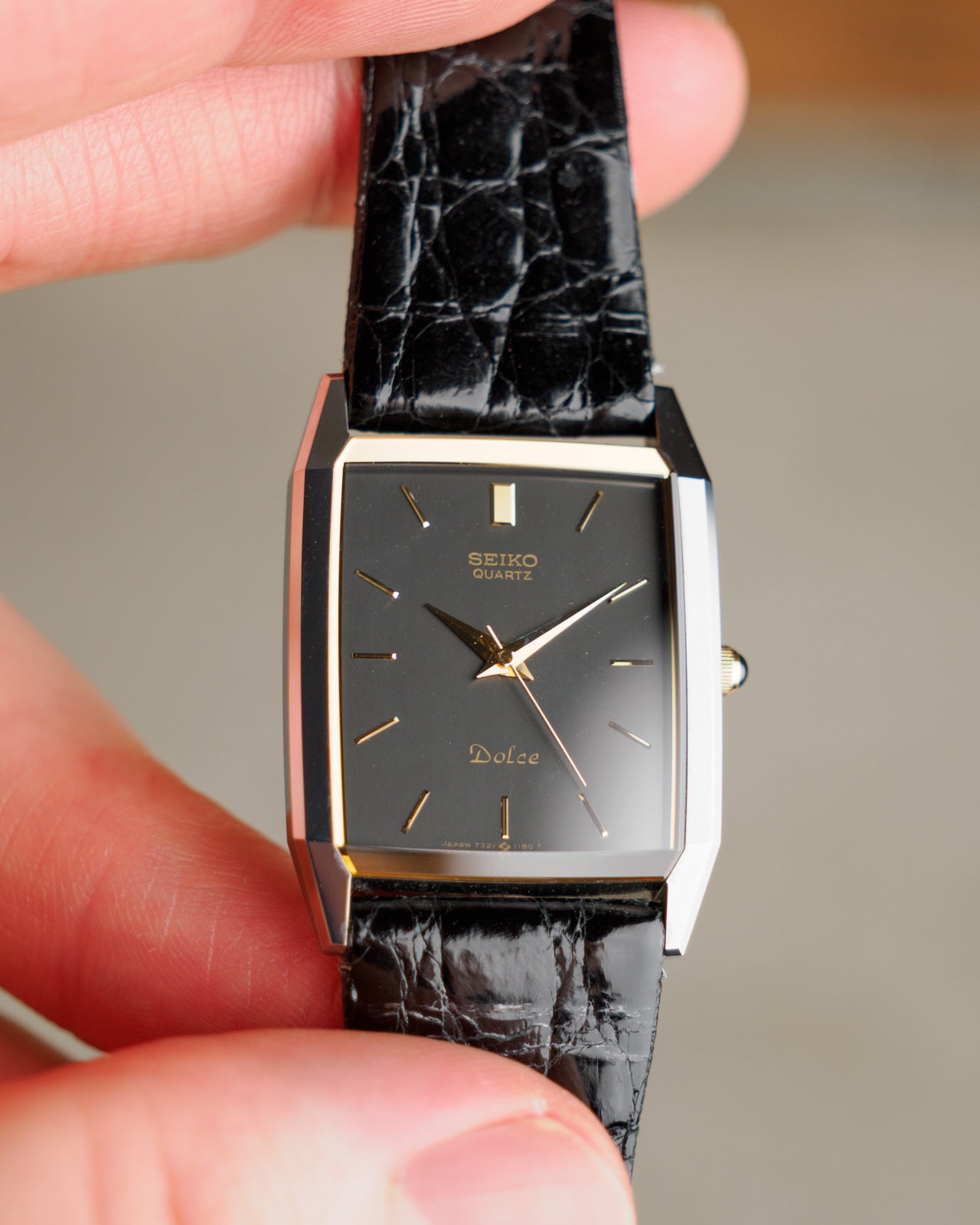 Seiko Dolce tungsten with grey dial