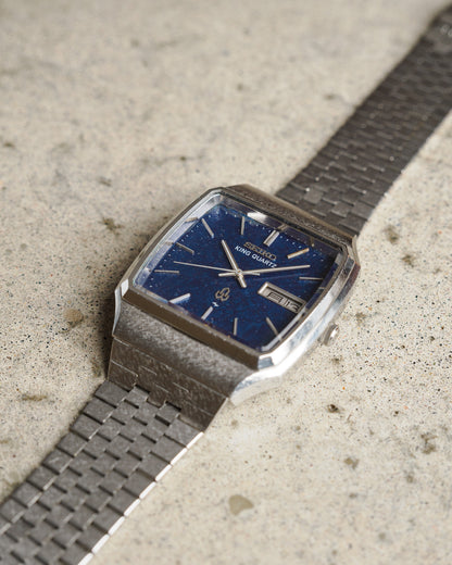 Seiko King Quartz Blue TV Dial