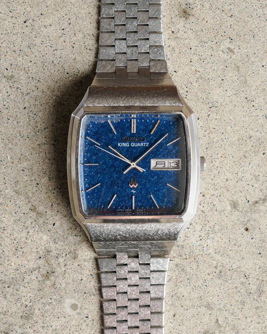 Seiko King Quartz Blue TV Dial