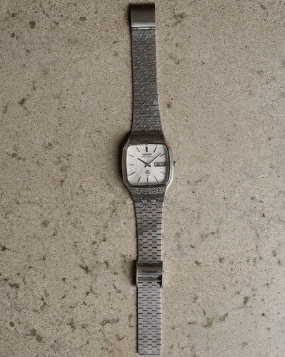 Seiko King Quartz Silver TV Dial