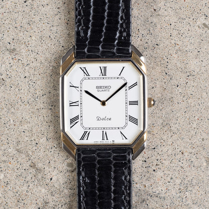 Seiko Dolce Two-Tone stepped case