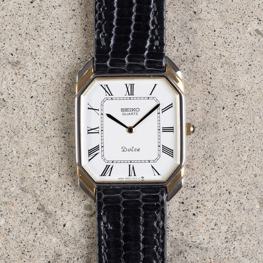 Seiko Dolce Two-Tone stepped case